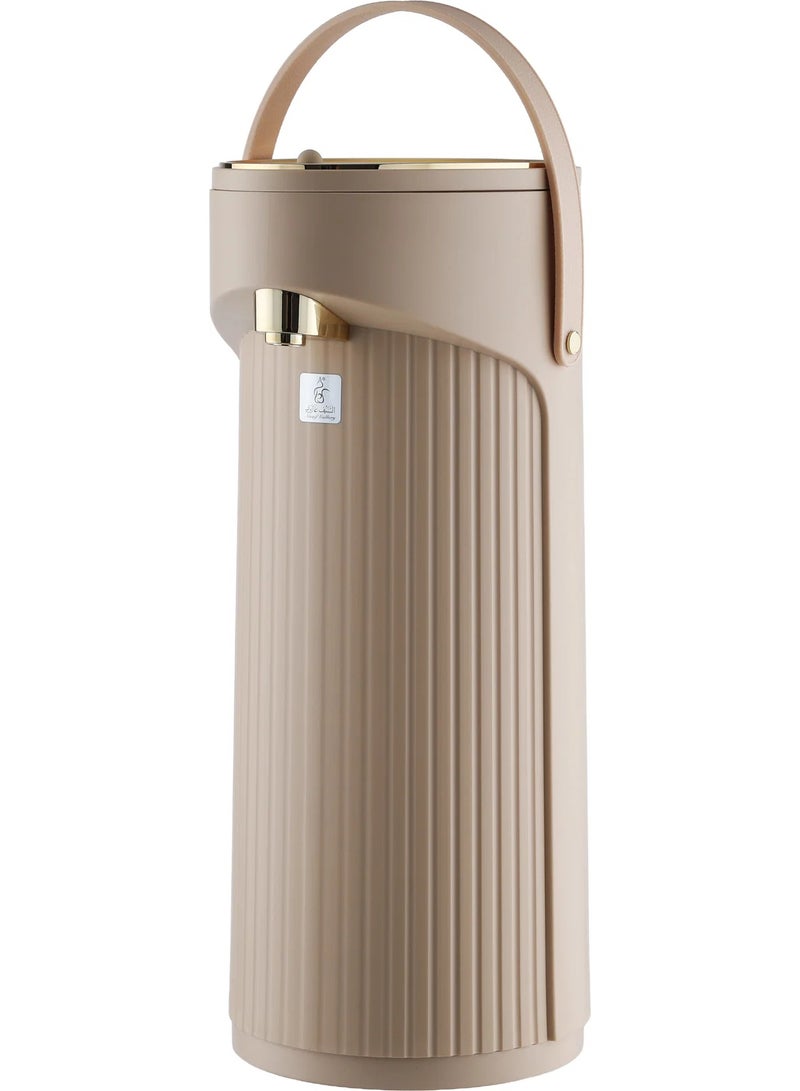 Glory Thermos, 2.2 liters, glass inner container, plastic outer shell - golden beige - Image 2
