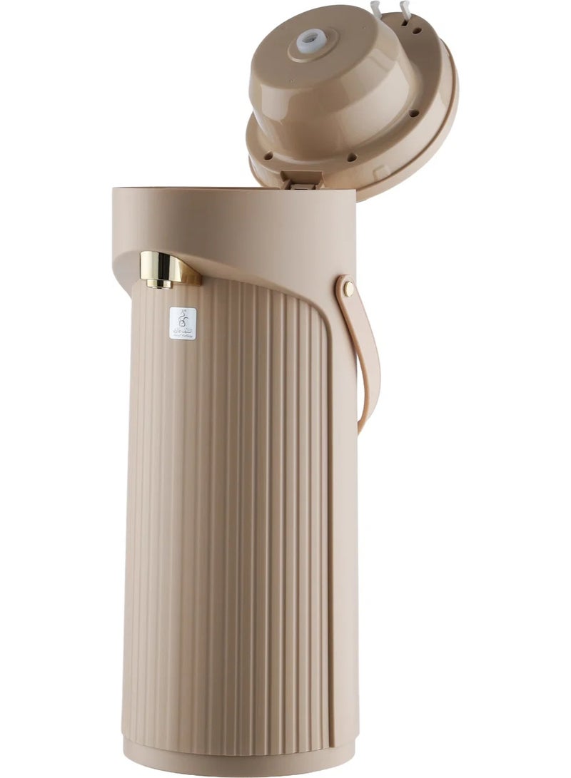 Glory Thermos, 2.2 liters, glass inner container, plastic outer shell - golden beige - Image 3