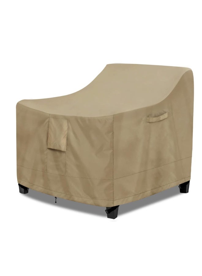 Kuajingdi Outdoor Chair Covers Waterproof Patio Furniture Lawn Terrace Chair Covers for Outdoor Furniture with Air Vent and Padded Handles  - Image 1