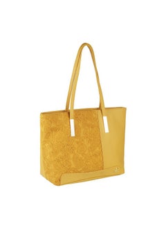 Mochi Mochi Womens Synthetic Yellow Tote Bag (One Size)  - Image 5