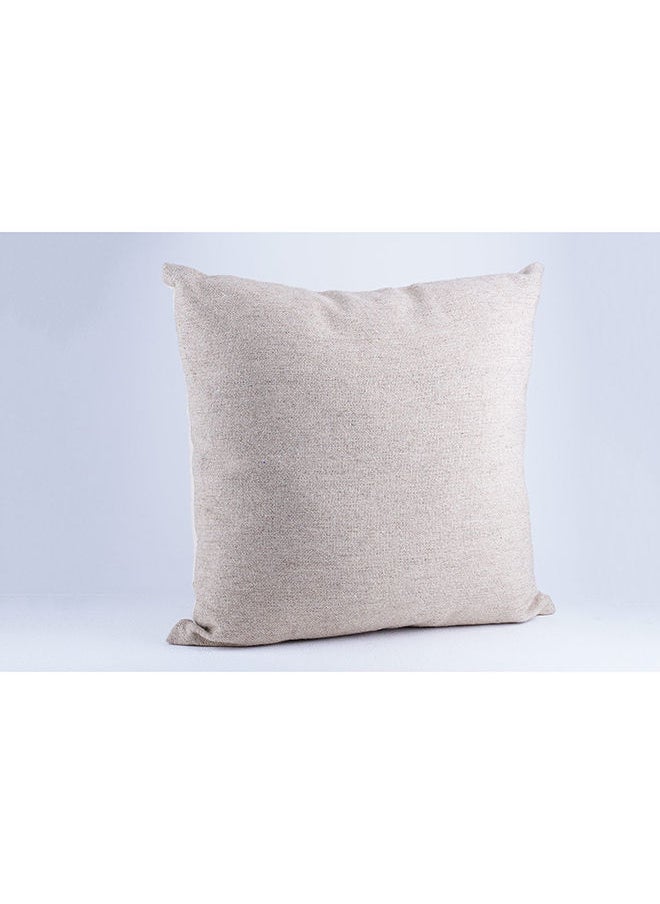Pan Home - Nathan Woolen Floor Cushion 70x70Cm Beige - Image 1