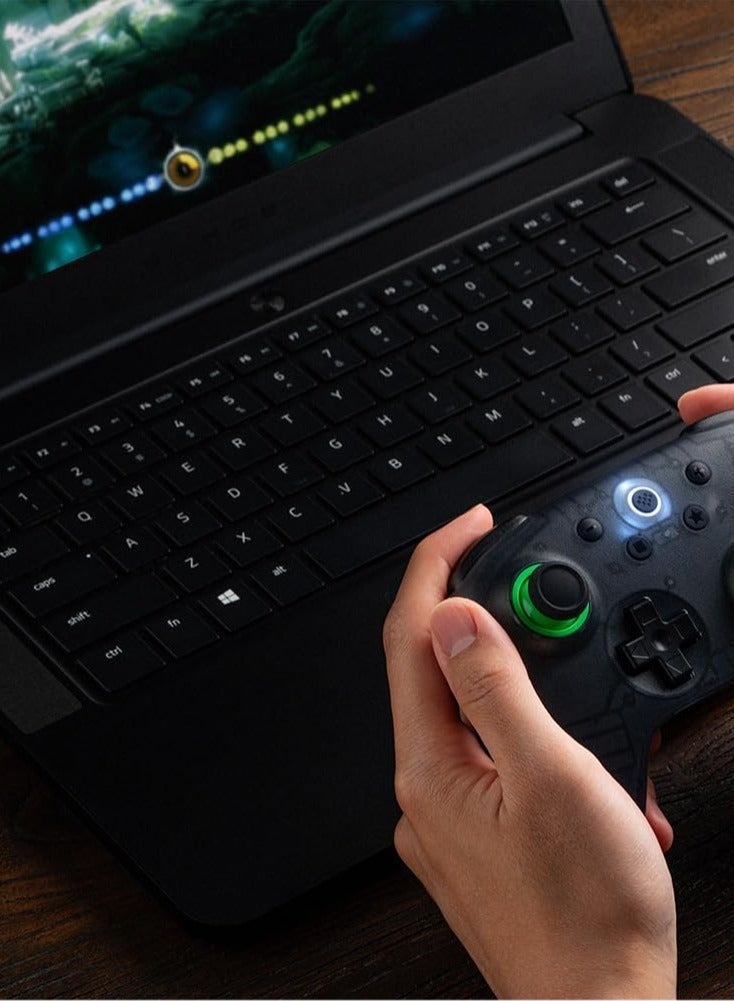 8Bitdo Ultimate 2C Wireless Controller for Windows PC and Android, with 1000Hz Polling Rate, Hall Effect Joysticks and Hall Triggers, and Remappable L4/R4 Bumpers (Transparent Black) - Image 4