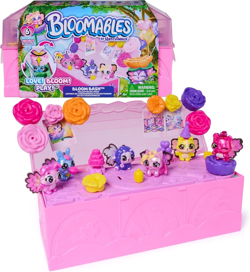 Hatchimals Bloomables Bloom Bash Collectible Figures Set (Pack of 6) - Image 2