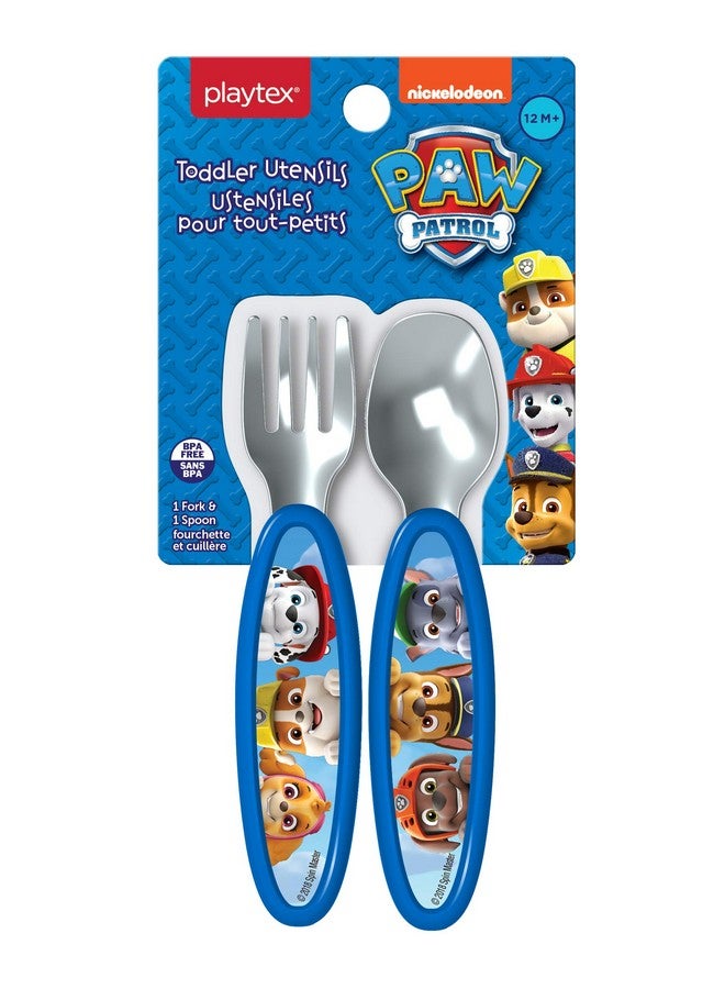 playtex Mealtime Paw Patrol Utensils For Boys Including 1 Spoon And 1 Fork(Pack Of 1) - Image 2