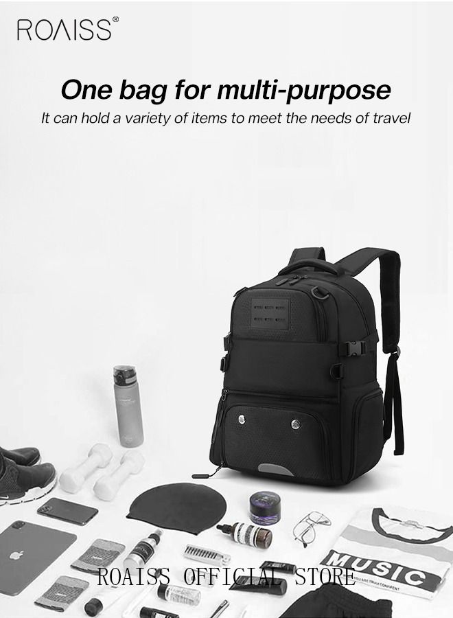 roaiss Basketball Bag Sports Backpack Men Waterproof Outdoor Football Bag Women Large-Capacity Student Backpack Independent Ball Bag and Shoe Compartment  - Image 5