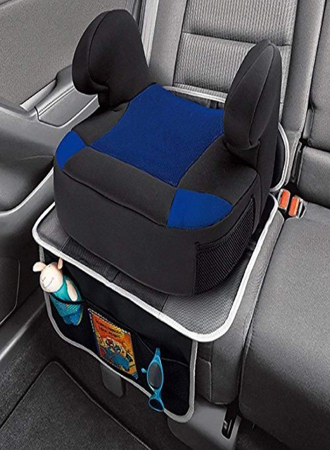 BIGANT Car Seat Protector, Thick Padding Protection for Child & Baby Cars Seats, Dog Mat, Non Slip and Waterproof Protects Automotive Vehicle Upholstery with Extra Storage Pocket (Black) - Image 3