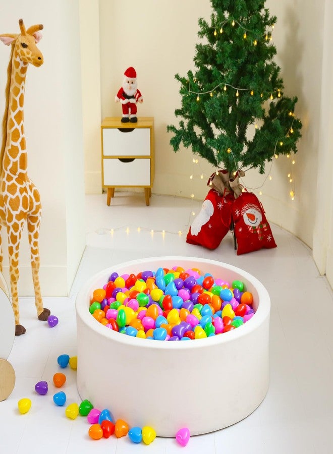 TRENDPLAY Heart Ball Pit Balls Shape - Non-Toxic Plastic Ball for Tent, Playpen, Party Water Play, 2.36in, 100 pcs, Bright Rainbow Colors - Image 4