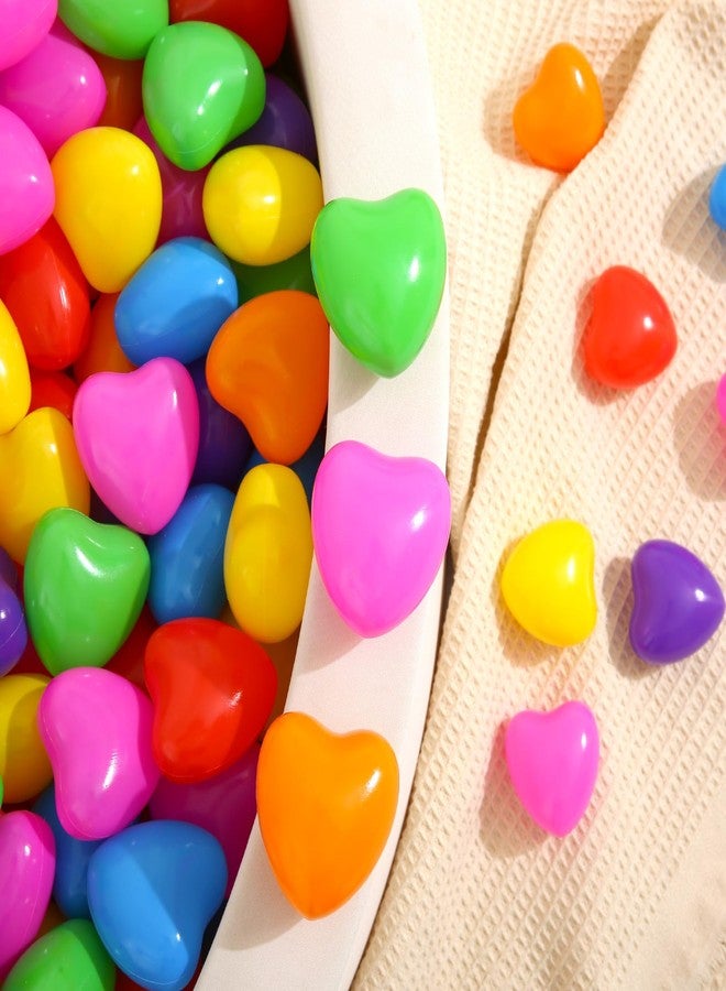 TRENDPLAY Heart Ball Pit Balls Shape - Non-Toxic Plastic Ball for Tent, Playpen, Party Water Play, 2.36in, 100 pcs, Bright Rainbow Colors - Image 2