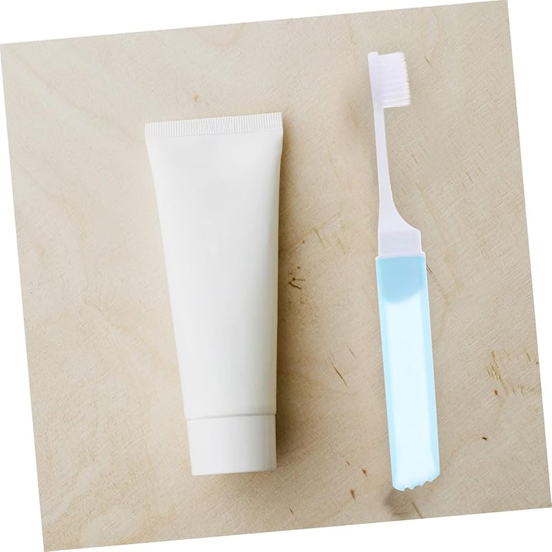 SAFIGLE 8 Pcs Travel Toothbrush Kit Folding Brush Case Random Color for Business Trips - Image 4