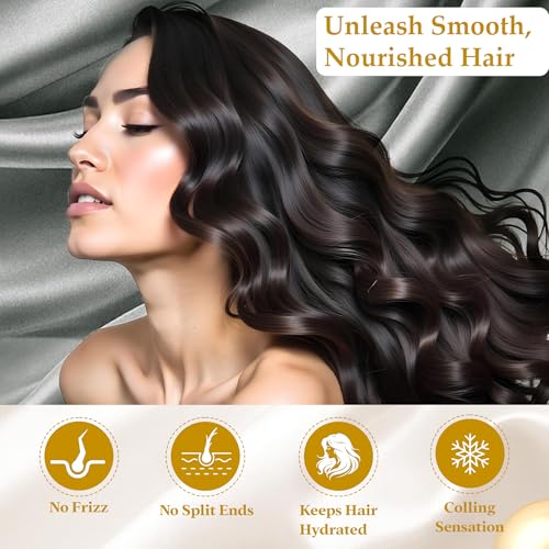 LINENWALAS Silk Pillowcases for Hair and Skin, Mulberry Satin Silk Pillow Cases King Size, Anti Acne Cooling Bed Pillow Cover, Breathable, Soft Pillowcase Gift for Women (20x36 Inches, Light Grey) - Image 3