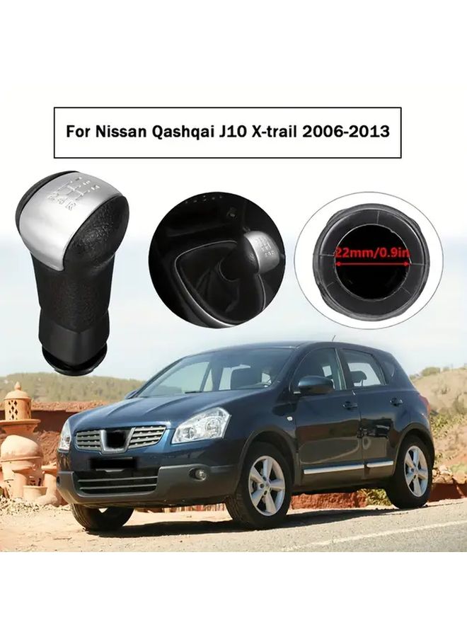 Shift Knob 5 Speed Manual Gear Shifter for Nissan Qashqai J10 Xtrail 2006-2013 - Image 2