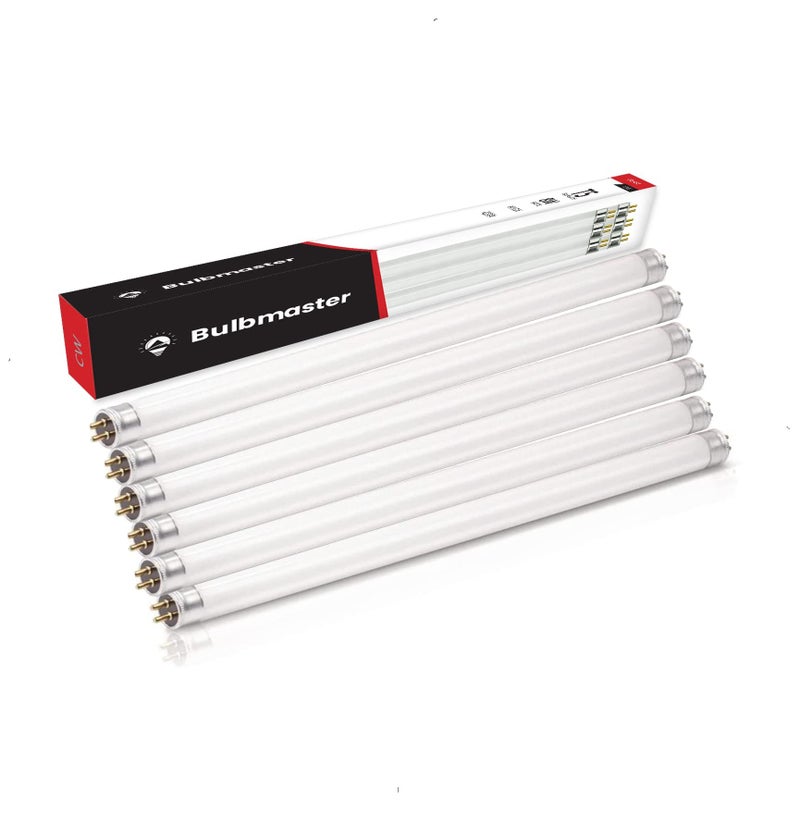 BULBMASTER F8T5 CW Fluorescent Bulbs 12 Inch - F8 T5 8W Cool White 4100K 12" Under Cabinet Light Bulbs Linear T5 380 Lumens - Under The Counter Small Fluorescent Light Bulb - Pack of 6 - Image 3
