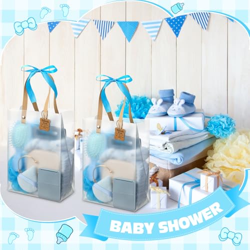 Rigibright 74Pcs Baby Shower Prizes for Game Winners Baby Shower Favors Gifts including Headband Hair Brush Jewelry Box with Gift Bag for Baby Shower Game Prizes Wedding Bridal Shower Favors (Blue) - Image 5