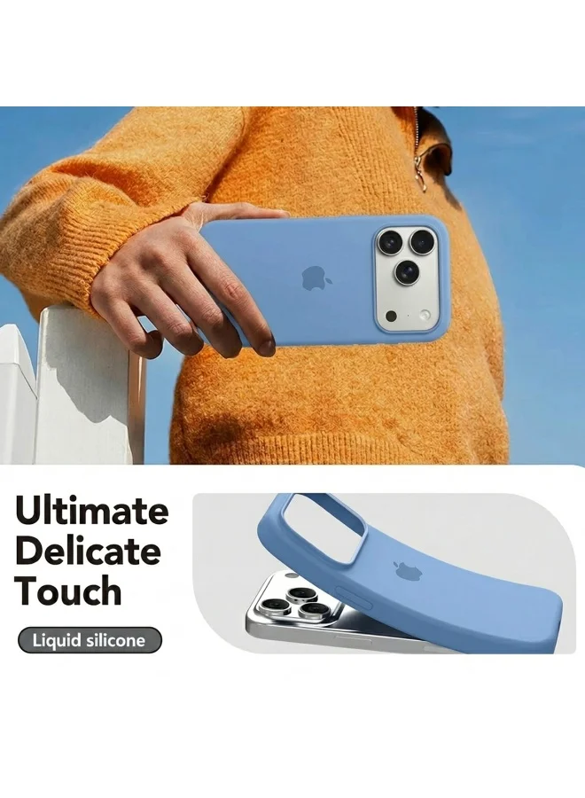 Mobcos Mobcos iPhone 17 Pro Blue Elite Logo Mobcos iPhone 17 Pro Blue Elite Logo Premium Silicone Magnetic Wireless Charging Case for iPhone | Silky Soft Touch | Military-Grade Shockproof Protection | Strong Magnetic Compatibility | Luxury Slim Cover  | Best Price UAE