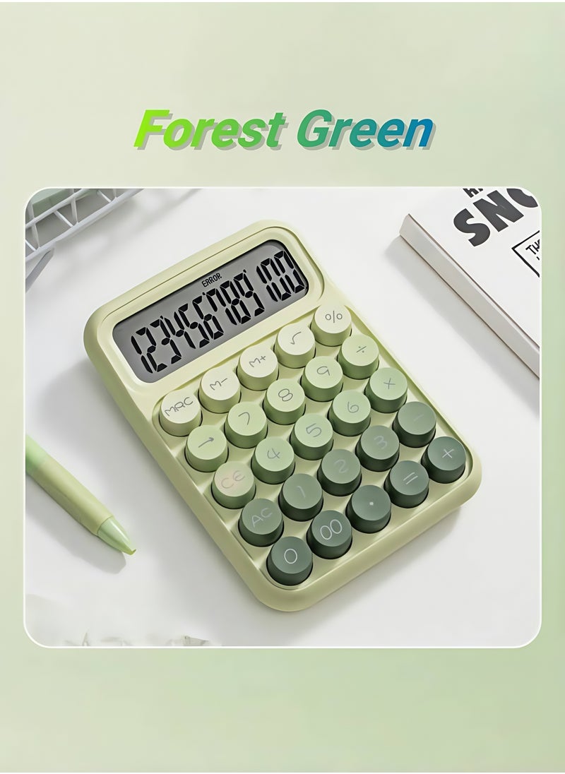 ARUWA Standard Gradient Green Calculator,12 Digit Display and Big Buttons, Cute Desk Calculator Office Teachers Students School Accessory  - Image 5