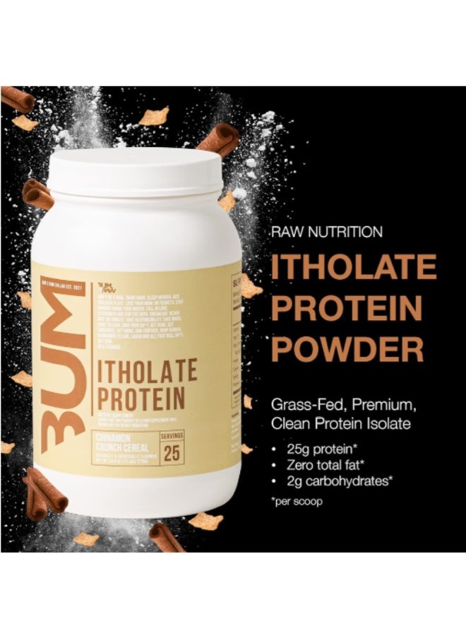 RAW Nutrition CBUM Whey Protein Isolate – 100% Micro-Filtered Itholate Powder, Cinnamon Cereal (775g / 25 Servings) – 25g Pure Protein, Low Carb & Low Fat Post-Workout Recovery - Image 3