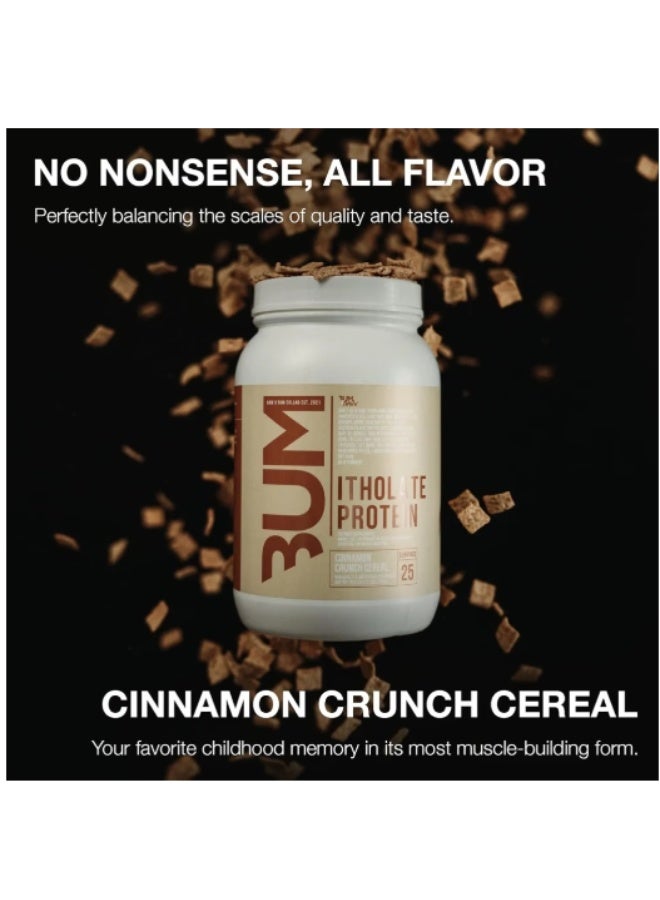 RAW Nutrition CBUM Whey Protein Isolate – 100% Micro-Filtered Itholate Powder, Cinnamon Cereal (775g / 25 Servings) – 25g Pure Protein, Low Carb & Low Fat Post-Workout Recovery - Image 2