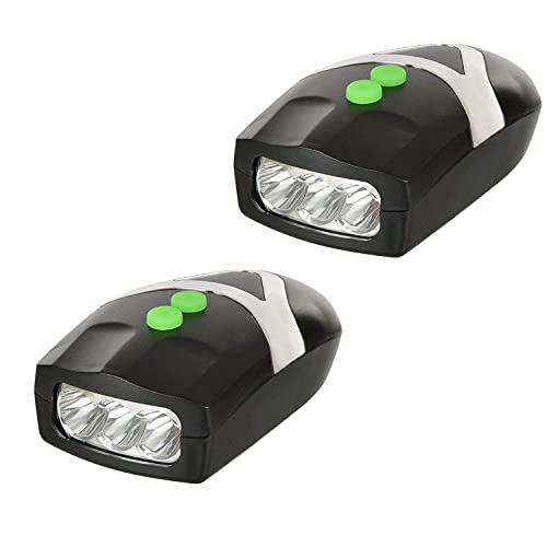 Strauss Bicycle LED Headlight With Horn | Bike Lamp & Universal Adjustable Front Head Light | 2 in 1 Device (Pack of 2) - Image 1