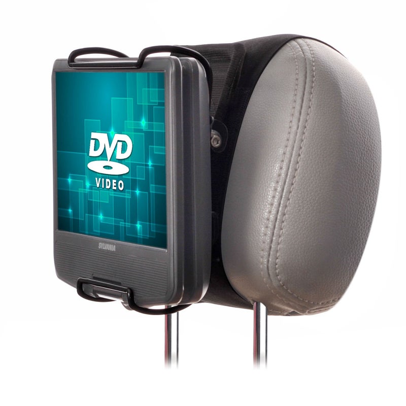 WANPOOL Portable DVD Player Car Headrest Mount with Angle-Adjustable Clamp, for use with Swivel Screen Style Portable DVD Players (DVD Player is not Included) - Image 1