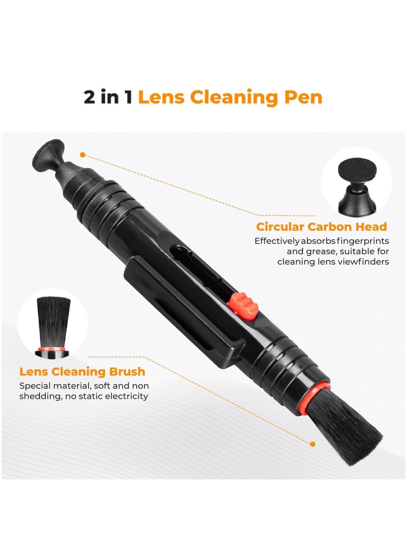 LuckSa 5-in-1 Camera Lens Cleaning Kit with Lens Cleaning Pen, Camera Air Blower, Microfiber Cleaning Cloth, Level Gauge and Brush, Lens Cleaner Kit for Camera, notebook, Cell Phones and Keyboard Clean - Image 2