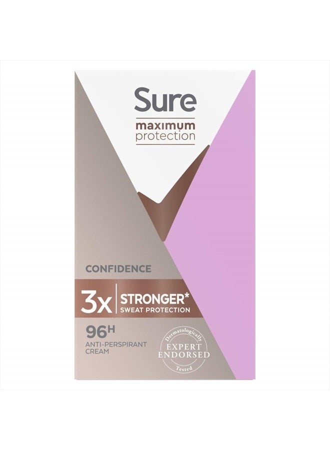 Generic Sure Women Maximum Protection Confidence Antiperspirant Deodorant Cream 45ml 