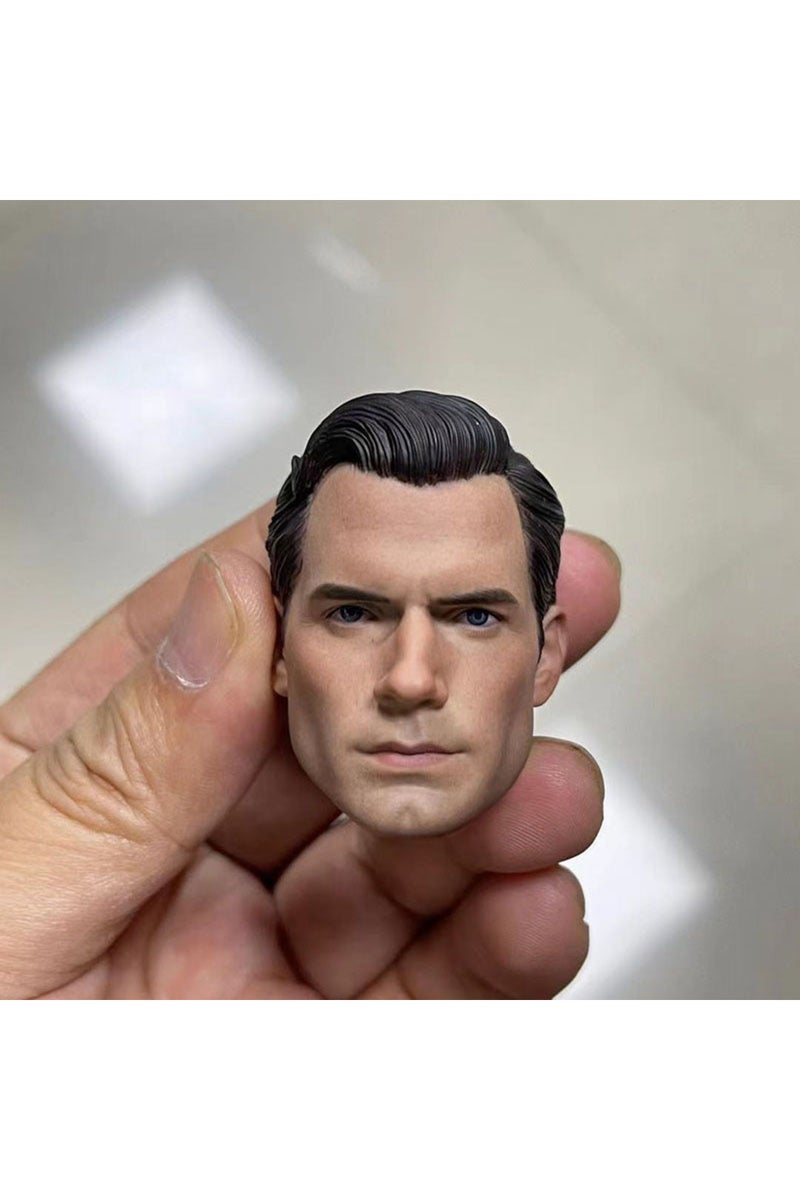erorex 1/6 Super Hero Henry Cavill Head Sculpt PVC Male Soldier Head Carving Model Fit 12'' Action Figur... - Image 1