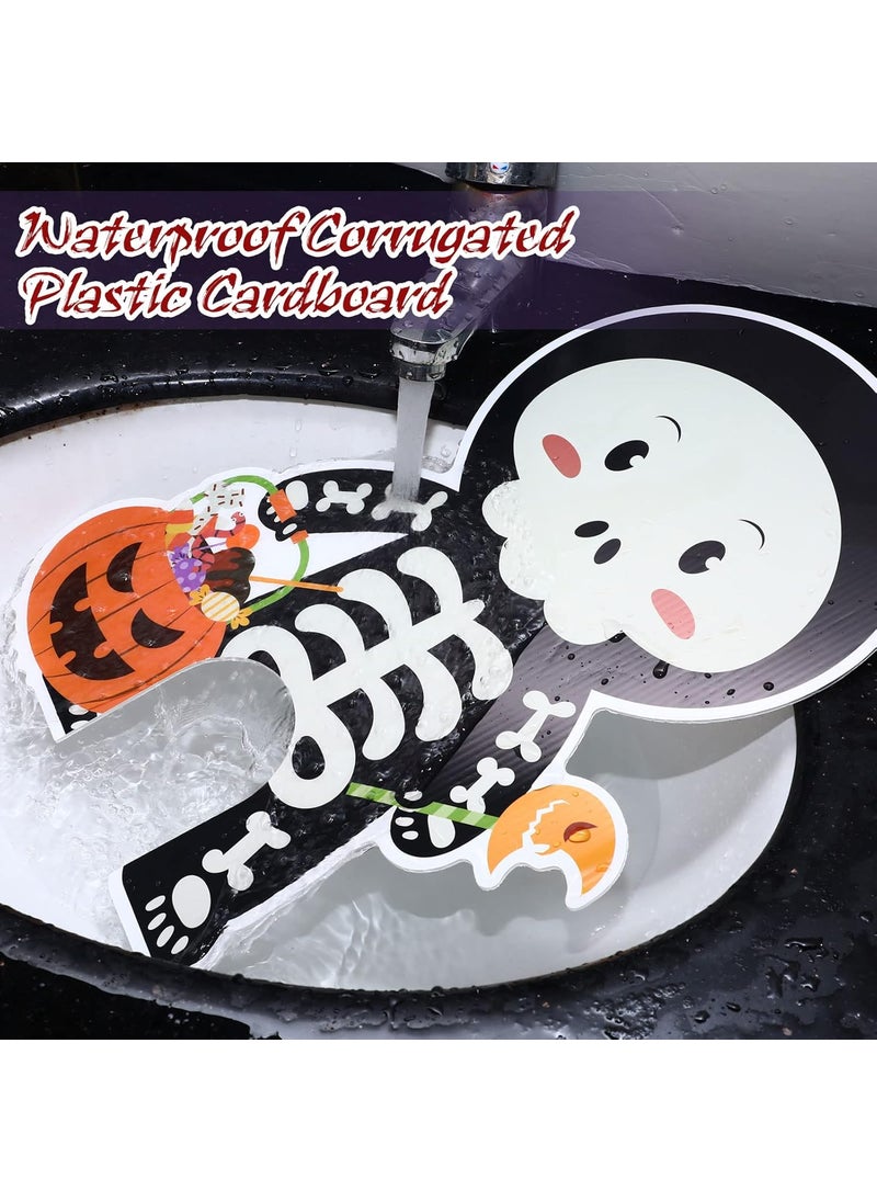 Sratte Halloween Golf Game Set Halloween Party Mini Golf Toy Mini Golf Club Set 3 Balls 3 Golf Sticks 3 Flags 3 Tees 8 Halloween Lawn Yard Decorations for Indoor Outdoor Party Supplies Scary Style  - Image 5