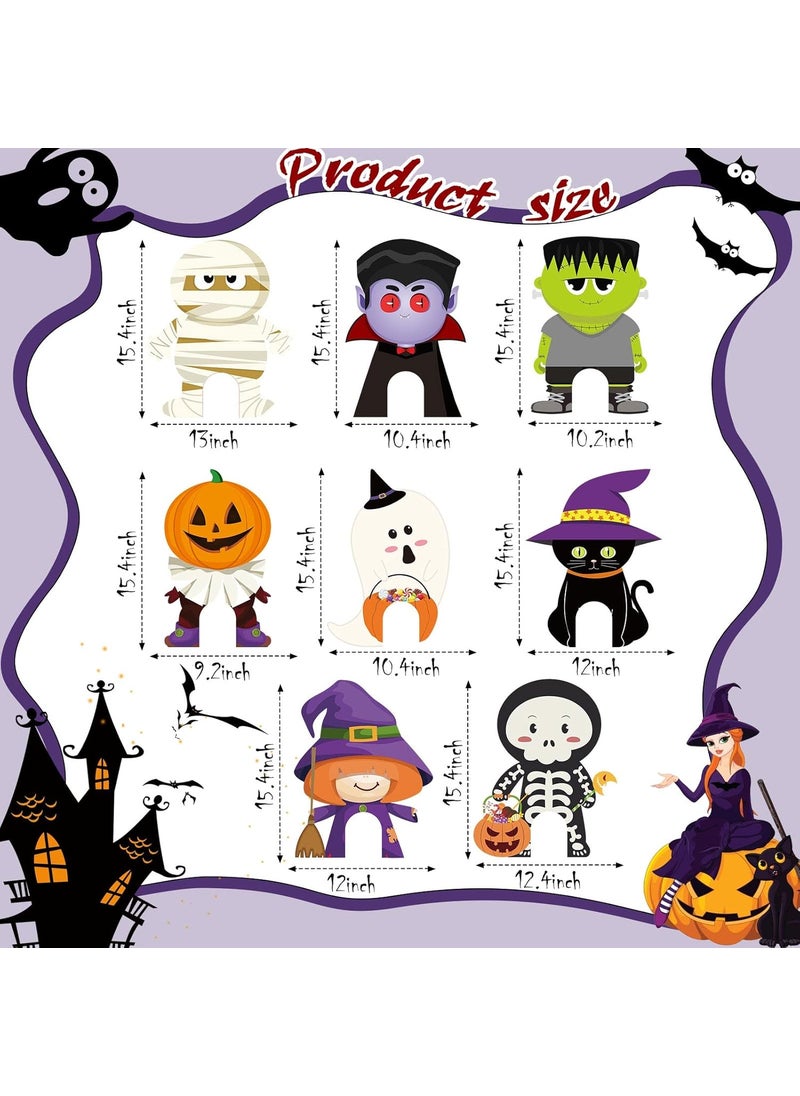Sratte Halloween Golf Game Set Halloween Party Mini Golf Toy Mini Golf Club Set 3 Balls 3 Golf Sticks 3 Flags 3 Tees 8 Halloween Lawn Yard Decorations for Indoor Outdoor Party Supplies Scary Style  - Image 3