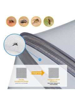 Orzbow Universal Mosquito Net For Strollerbaby Bug Net With Twoway Zippers & Storage Bagbreathable & Foldable Mosquito Nets For Strollerscar Seatbassinetcradleportable Mini Crib (Dark Grey)  - Image 3