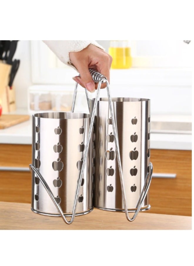 2 in 1 Stainless Steel Cutlery Holder with Drainer - pzsku/Z5B08475C6972977A38C8Z/45/_/1734506968/1c242fb8-2868-4c64-9f25-d4a148890cda