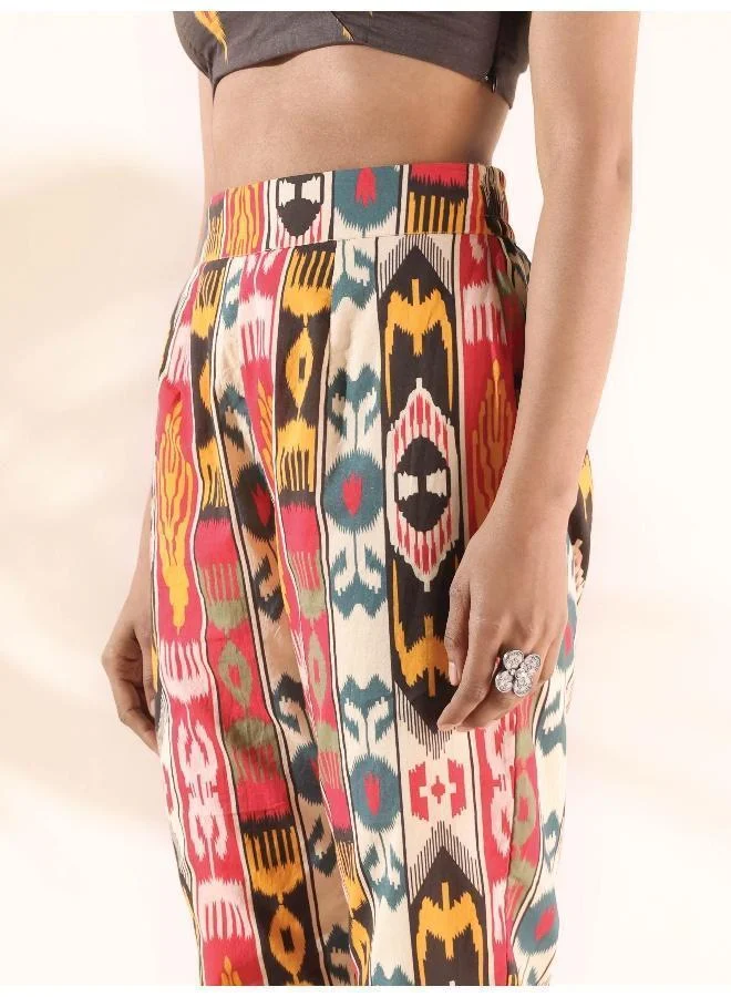 trueBrowns  trueBrowns Cola Cotton Ikat Pant Suit Set for Women | Best Price UAE