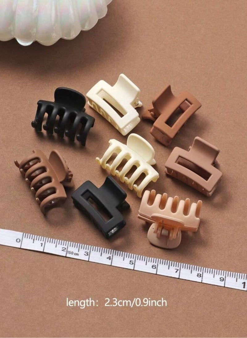 8 Pieces Of Small Multi-Colored Hair Clips - Image 5