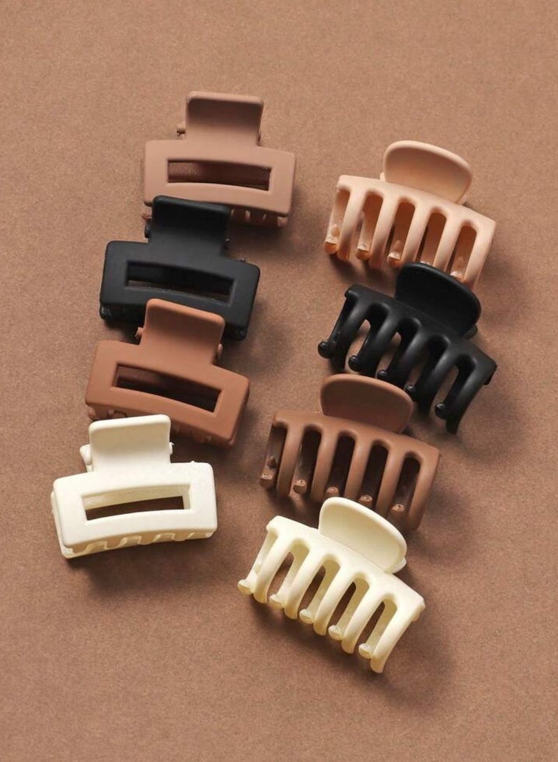 8 Pieces Of Small Multi-Colored Hair Clips - Image 2