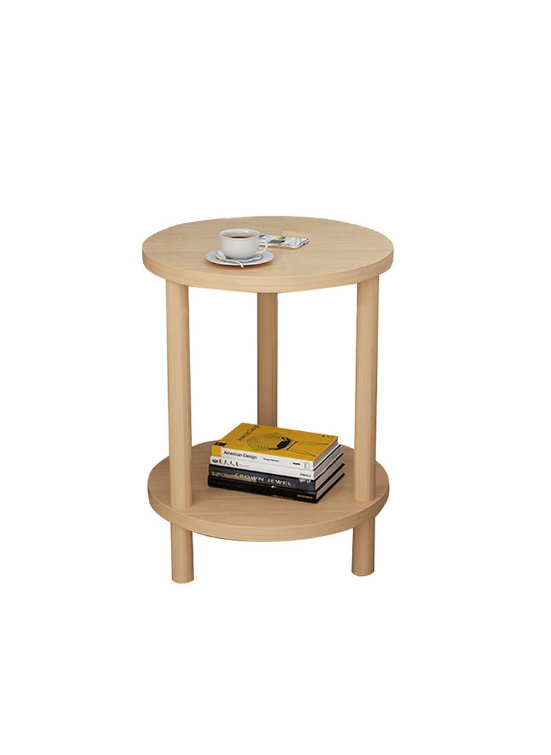 Sharpdo - Double Deck Sofa Side Table Simple Modern Small Table Simple Bedside Table Small Tea Table In Bedroom - Image 1