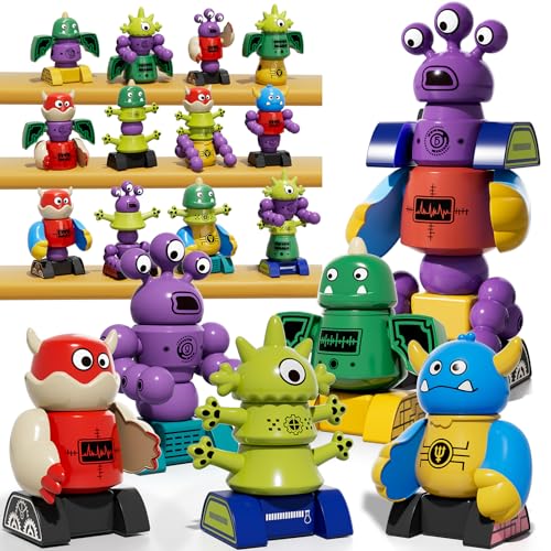 KIZONLY Magnets Robot Building Toys for Kids Ages 35 48 36 PCS Monsters Robot Building Blocks Set with Storage Box Creative Learning Christmas Birthday Gifts Toys for Boys Girls Ages 212 - Image 1