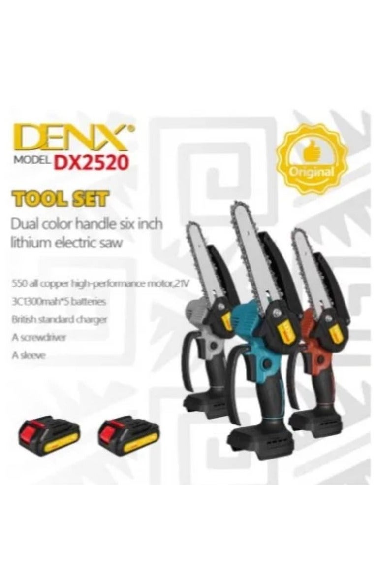 Denx Wood cutting saw 21 volt - 16 cm, electric saw for cutting wood and trees - Image 2