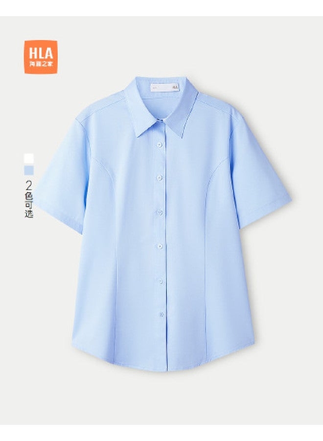 HLA 25 Summer Fitted And Stylish Women'S Short Sleeve Dress Shirt - Image 1
