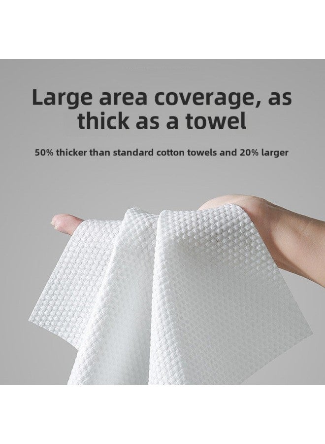 Hanging Disposable Foot Wipe Cloth Wet And Dry Dual Use Increased Thickening Household Foot Bath For Lazy People-Color:15*20 (200g) Running Volume Model (qianwai Pure White) - Image 4