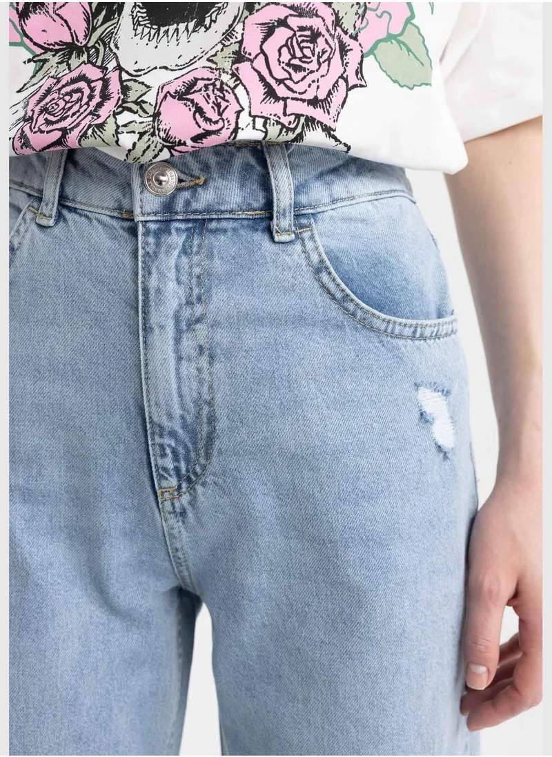 DeFacto Woman Wide Leg Denim Trousers