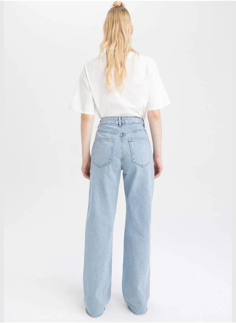 DeFacto Woman Wide Leg Denim Trousers