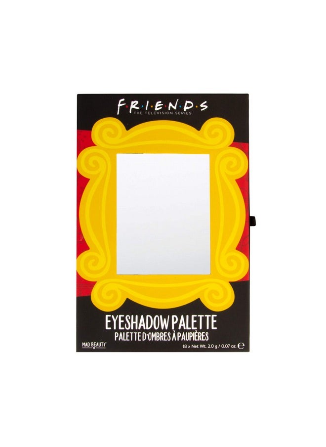 Mad Beauty Friends Tv Show Make Up Eyeshadow Palette With Brush Gorgeous Neutral Colors For Everyday Beauty Looks And Routines Easy To Use Shades Warm Nudes Browns Oranges  - Image 4