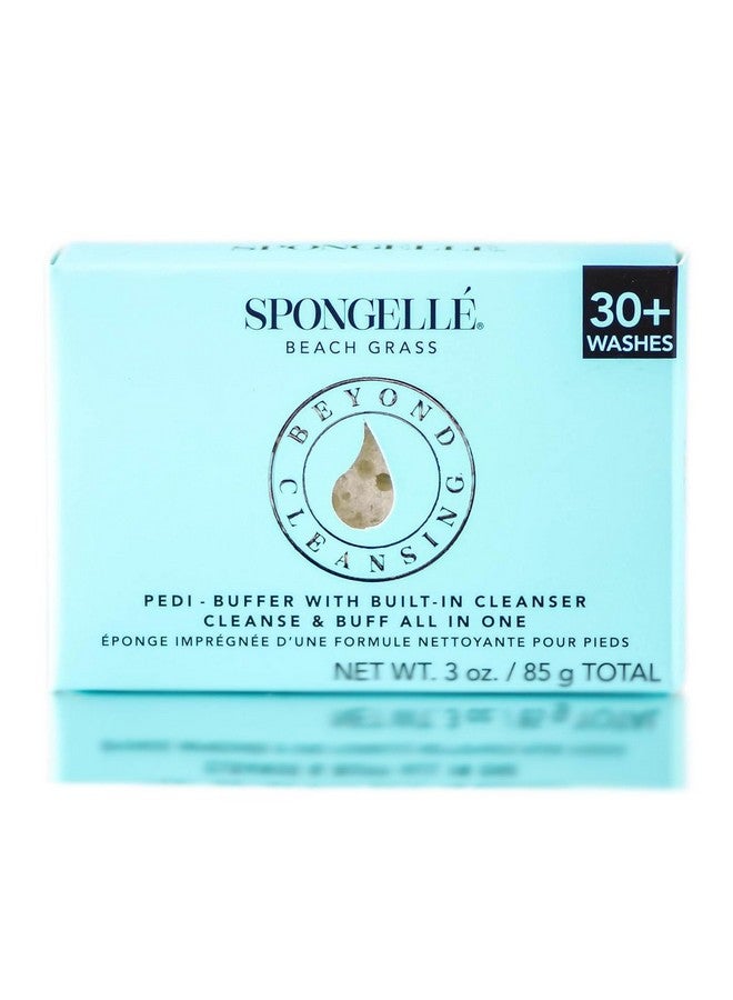 spongelle Pedibuffer Cleanse Exfoliate & Polish Feet Beach Grass - Image 2