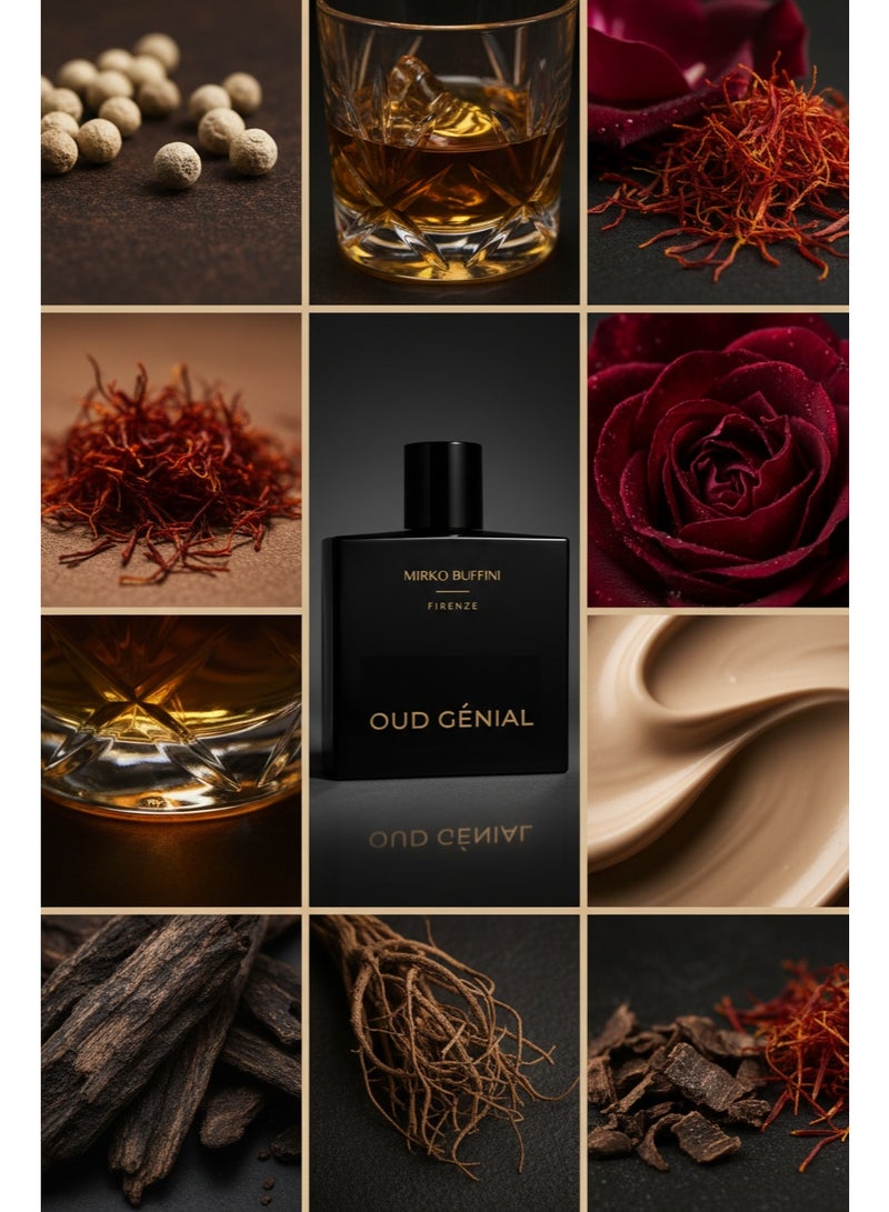 ميركو بوفيني عود جينيال – خلاصة عطر 100 مل | عود فاخر مع نفحات الويسكي والزعفران والأخشاب الدخانية - Image 4