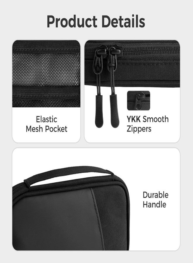 pack all Pencil Pen Case, Portable Pencil Pouch with Zipper, Compact Stationery Bag Makeup Bag, Pencil Bag for Home Office(Black) - Image 5