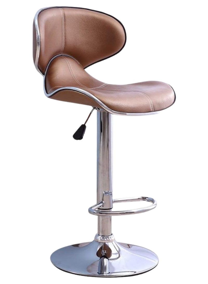 بكسل للأثاث مجموعة 2 كرسي بار من بكسل الأثاث قابل للتعديل بتصميم عصري ونمط دوار من الجلد لمطبخ المنزل بمسند للظهر والقدمين - Image 3