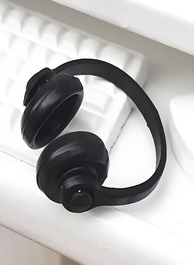 Kryoflare Miniature Dollhouse Headphones, High Simulation Exquisite Sturdy Plastic Dollhouse Headphones Model, 1:12 Scale Accessory，Remarkable Details - Image 1