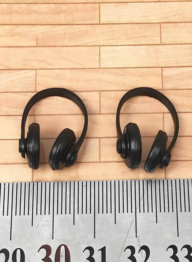 Kryoflare Miniature Dollhouse Headphones, High Simulation Exquisite Sturdy Plastic Dollhouse Headphones Model, 1:12 Scale Accessory，Remarkable Details - Image 3
