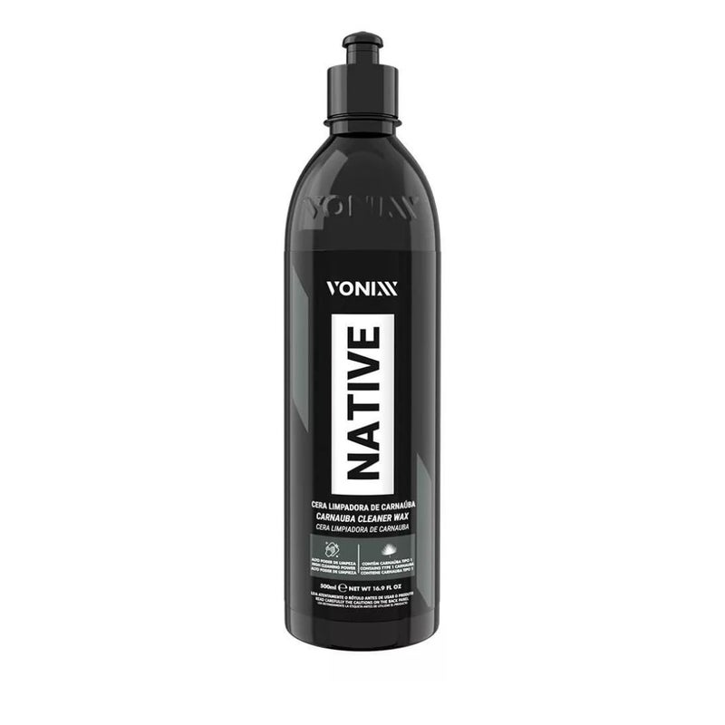 Vonixx Native Brazilian Carnauba Cleaner Wax - 500ml | Premium Carnauba Wax for Deep Shine & High Beading Effect | Ready to Use | Ideal for Paint Black Piano Surfaces and Chrome - Image 5