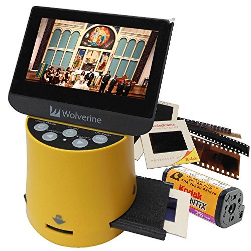 Wolverine محول ولفرين تايتان 8 في 1 عالي الدقة 35 مم، 127، 126، 110 و APS مع شاشة 4.3 بوصة ومخرج HDMI - Image 1