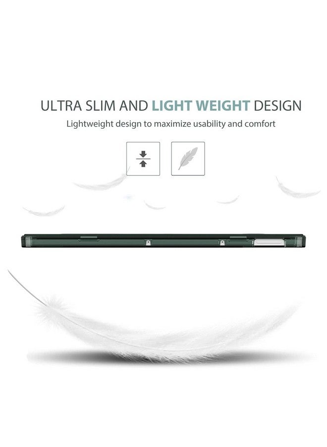 ProElite Case Cover for Redmi Pad SE 11 inch Cover, Smart Flip Case Cover for Redmi Pad SE 11 inch Translucent Back with Stylus Pen [Auto Sleep Wake Feature], Dark Green - Image 5